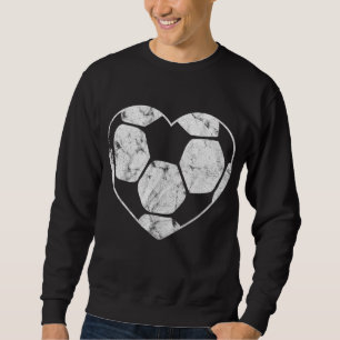 Fotboll Heart Mamma Fläkt Parent Lång Ärmad Tröja