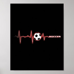 Fotboll Heartbeat Tröja - Fotboll Byll Heartbeat  Poster