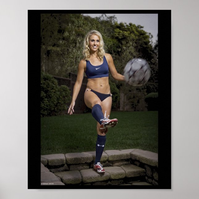 Fotboll Heather Mitts Feeley Fotbollsspelare Försv Poster (Framsidan)