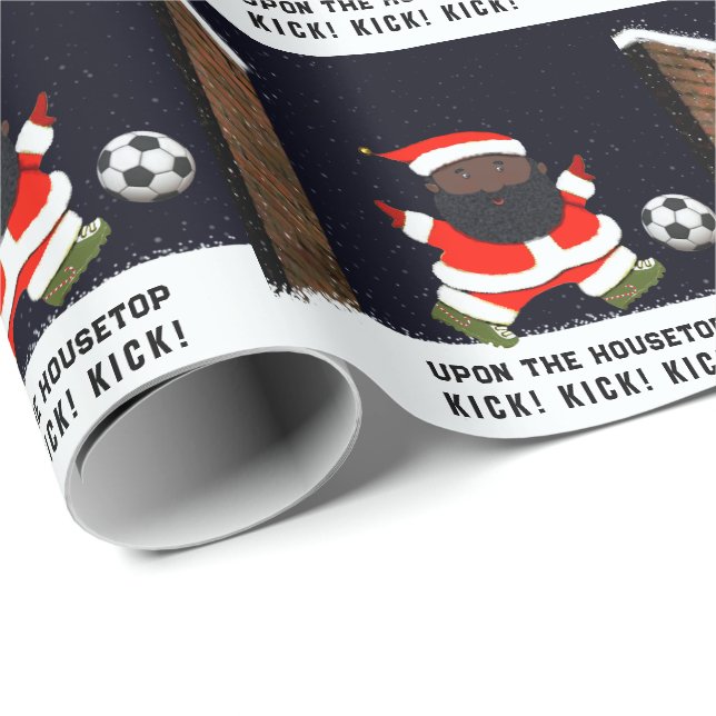 Fotboll - Helgdag Gift Presentpapper (Rullad Hörn)