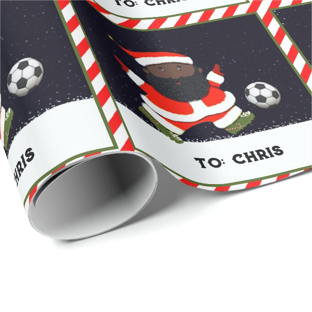Fotboll - Helgdag Gift Presentpapper (Rullad Hörn)