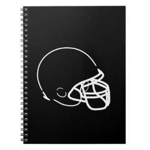 Fotboll Helmet Anteckningsbok Med Spiral