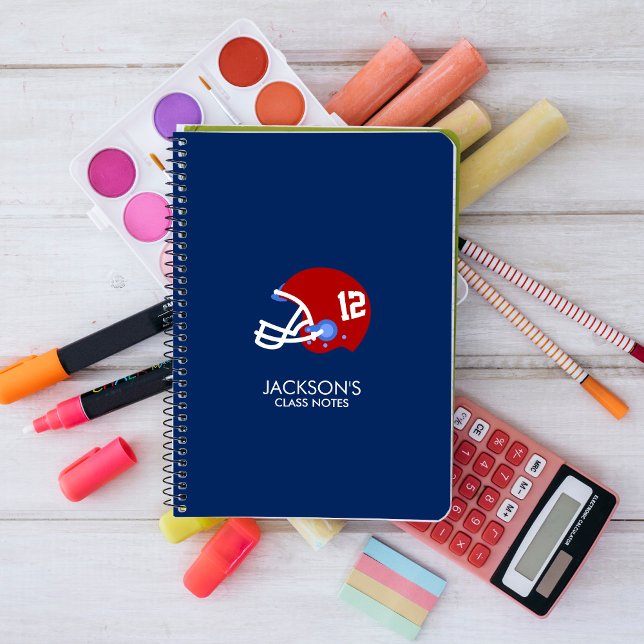 Fotboll Helmet Anteckningsbok Med Spiral (Skapare uppladdad)