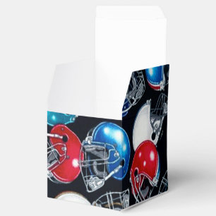 Fotboll Helmet Mönster Cube Presentaskar
