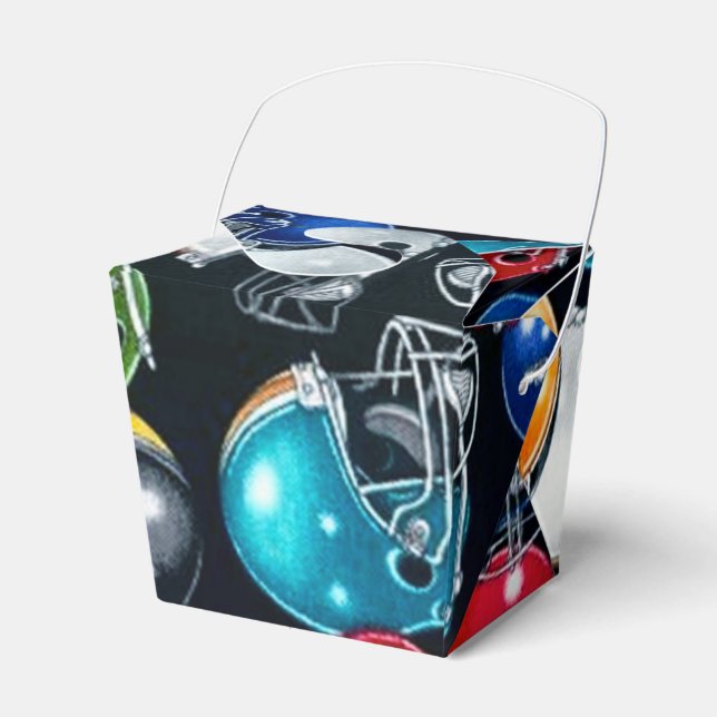 Fotboll Helmet Mönster tar ut favoritbox Presentaskar (Framsidan Sidan)