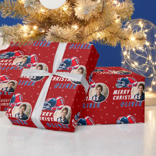 Fotboll Helmkort Fotografi God Jul Presentpapper