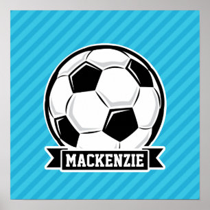 Fotboll, Himlar Blue Rand Poster