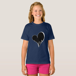Fotboll Hjärt Grafisk T-Shirt Premium Fotbollsfan