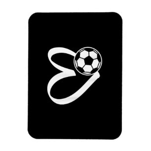 Fotboll, hjärta magnet