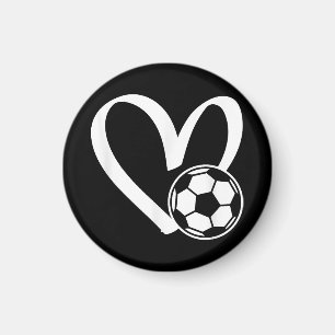 Fotboll, hjärta magnet