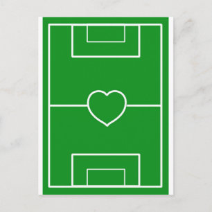 fotboll,Hjärtbeck.l kärlek-fotboll Vykort