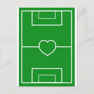 fotboll,Hjärtbeck.l kärlek-fotboll Vykort