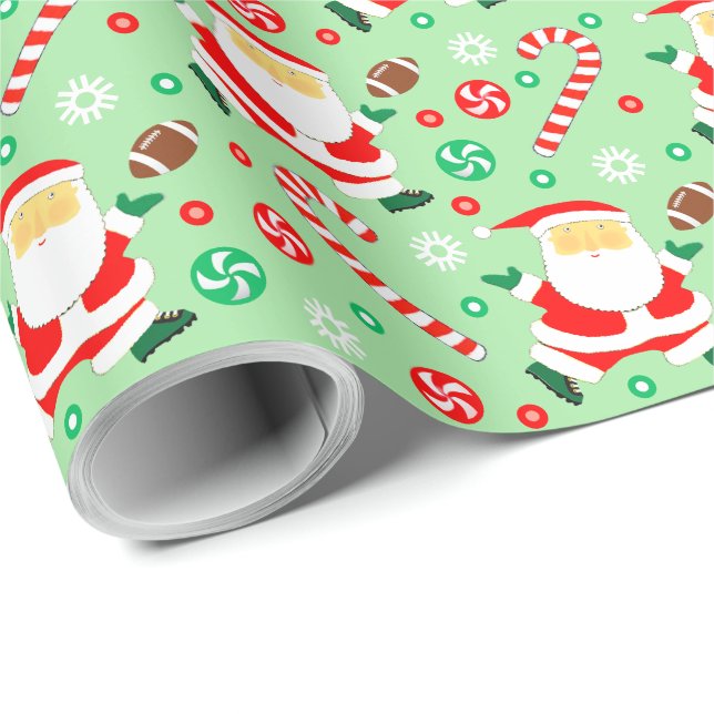 Fotboll Holiday Present Presentpapper (Rullad Hörn)