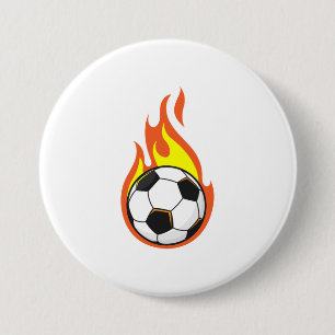 Fotboll i brand knapp