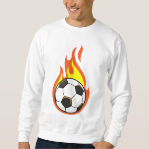 Fotboll i brand lång ärmad tröja