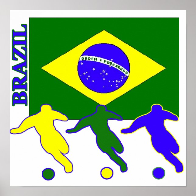 Fotboll i Brasilien Poster (Framsidan)