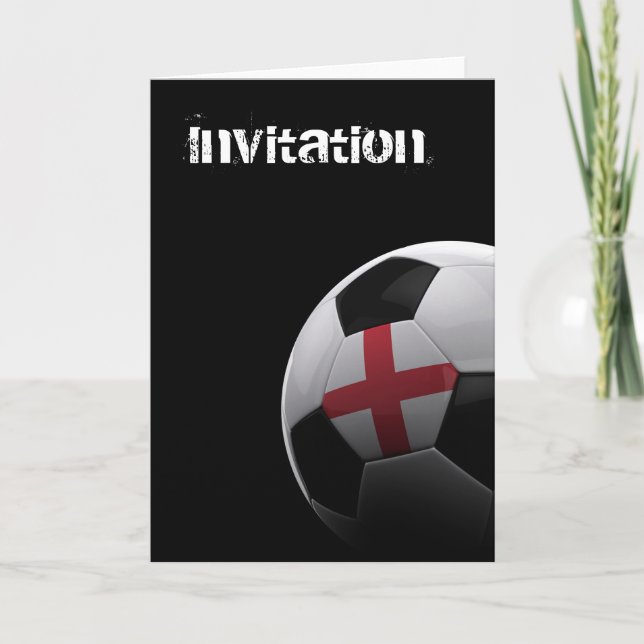 Fotboll i England Inbjudan (Framsida)