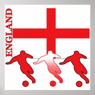 Fotboll i England Poster