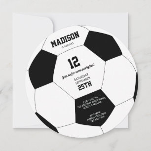 Fotboll i fotboll Födelsedagsfest inbjudan