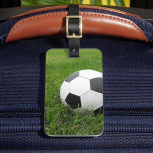 Fotboll i Grass Bagagebricka