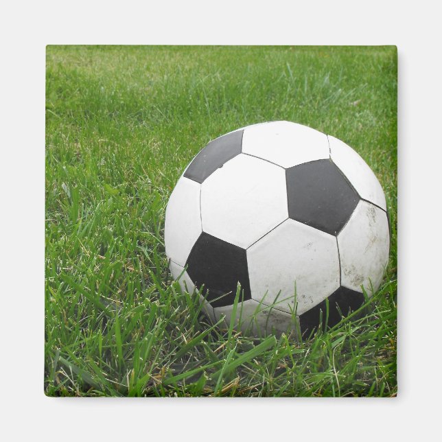 Fotboll i Grass Magnet (Framsidan)