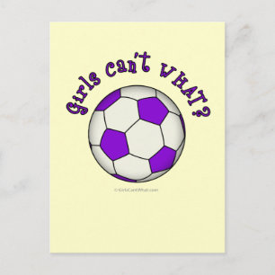 Fotboll i Lila Vykort
