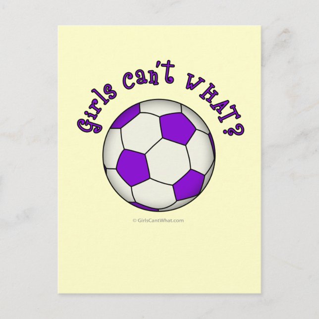 Fotboll i Lila Vykort (Framsida)