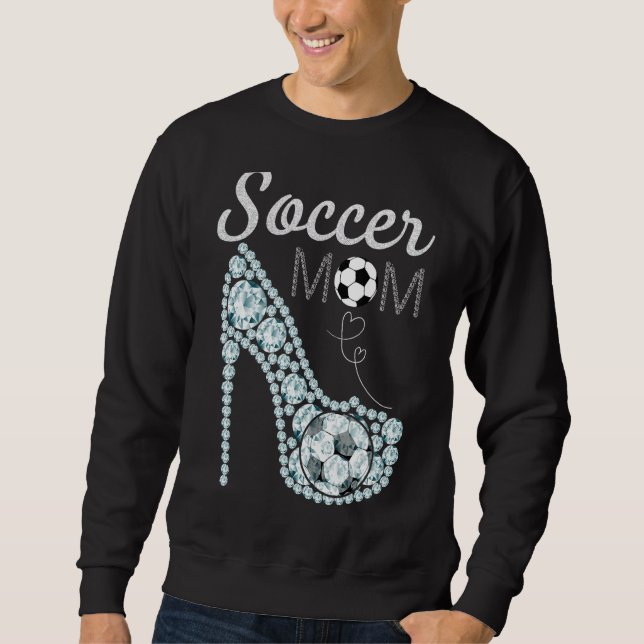 Fotboll i Mamma Lång Ärmad Tröja (Framsida)
