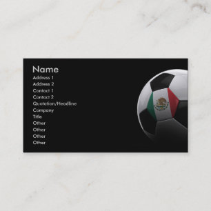 Fotboll i Mexico Visitkort