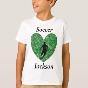 Fotboll i Personlig Namn T Shirt