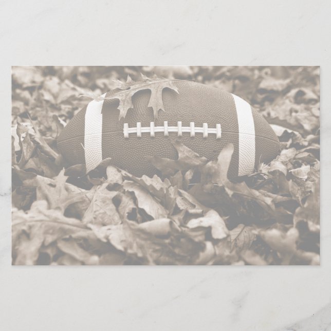 Fotboll i Sepia Brevpapper (Framsida)