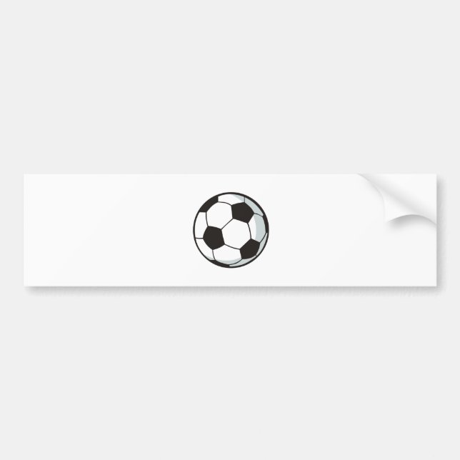 Fotboll i seriefigurstil bildekal (Framsidan)