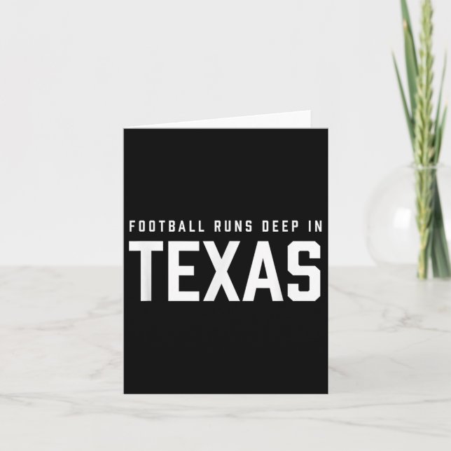 Fotboll i Springa djup i Texas Kort (Framsida)