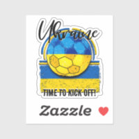 Fotboll i Ukraina Flagga, European Soccer Retro