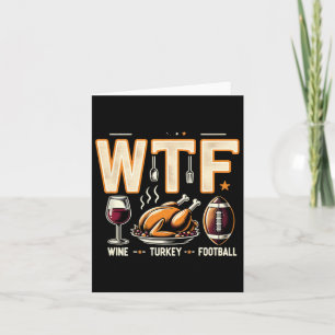 Fotboll i Vin - Roligt Thanksgiving Dag me Kort