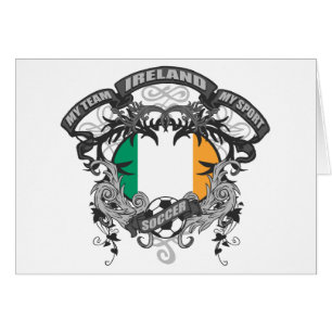 Fotboll Irland Hälsningskort