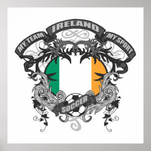 Fotboll Irland Poster