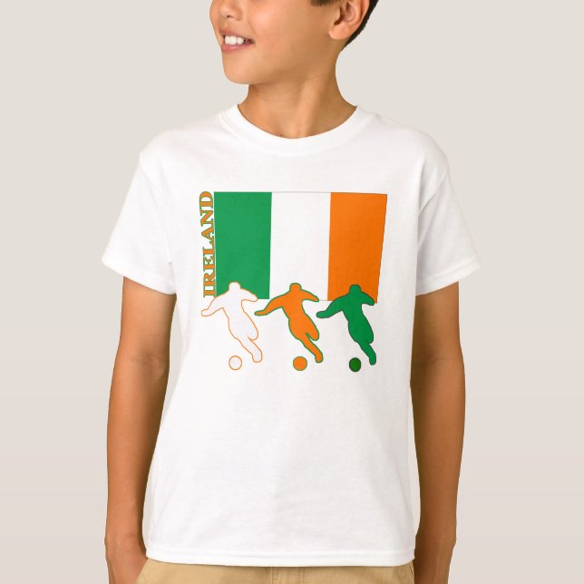 Fotboll Irland tänder T-tröja Tee Shirt (Framsida)