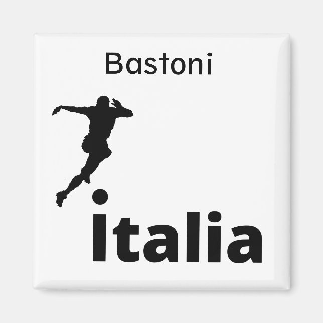 Fotboll, Italien, anpassade Magnet (Framsidan)