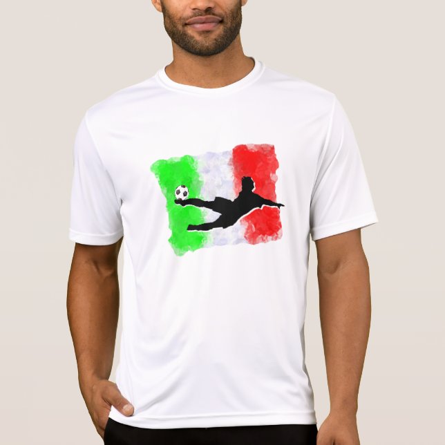 Fotboll-Italien Tee Shirt (Framsida)