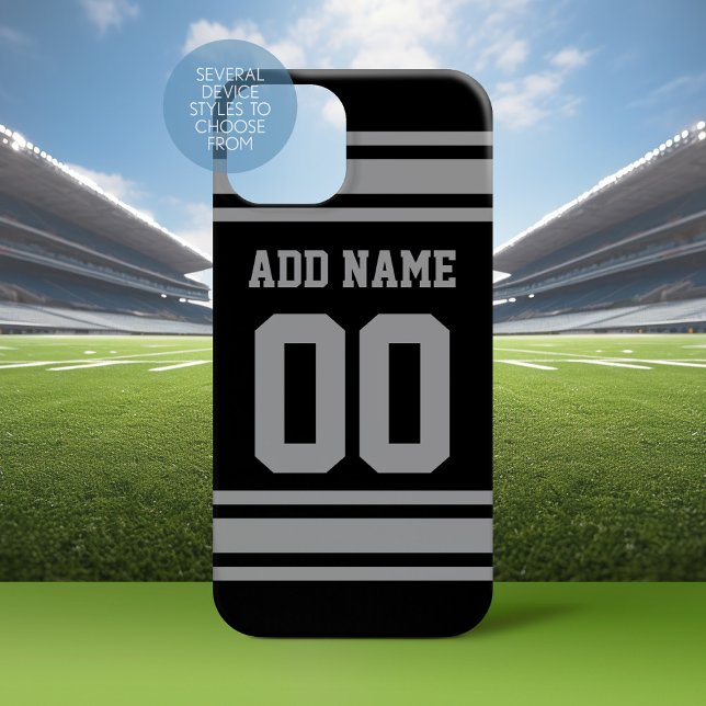 Fotboll Jersey - Anpassa med din info (Personalized Phone Case with a Football Jersey Stripe Design)