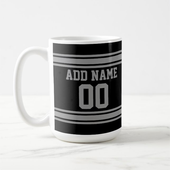 Fotboll Jersey - Anpassa med din info Kaffemugg (Vänster)