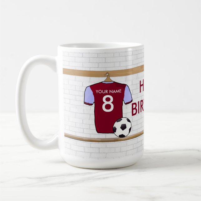 Fotboll Jersey för fotboll för Kaffemugg (Vänster)