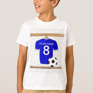 Fotboll Jersey för fotboll för personligblåttvi Tröja