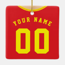 Fotboll Jersey-mall Ornament, Rand