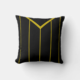 Fotboll Jersey Namn Number Pillow-Gult Kudde