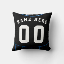Fotboll Jersey Namn Nummermall Kudde