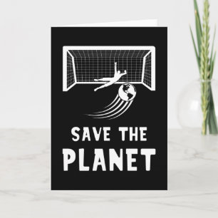 Fotboll Jordens Dag Rädda Planeten Kort