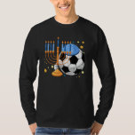 Fotboll judisk Menorah Hanukkah Chanukah Sport T Shirt<br><div class="desc">Fotboll judisk Menorah Hanukkah Chanukah Sport</div>