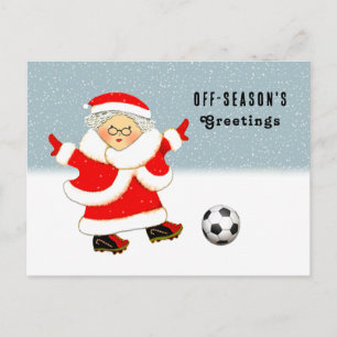 Fotboll jul helg vykort